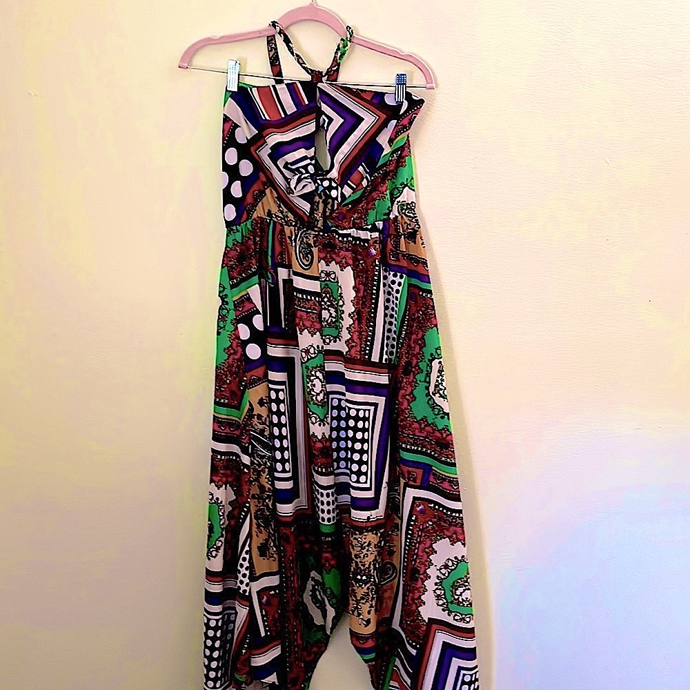 RARE Camilla Tree handkerchief halter dress.  Gorgeous!